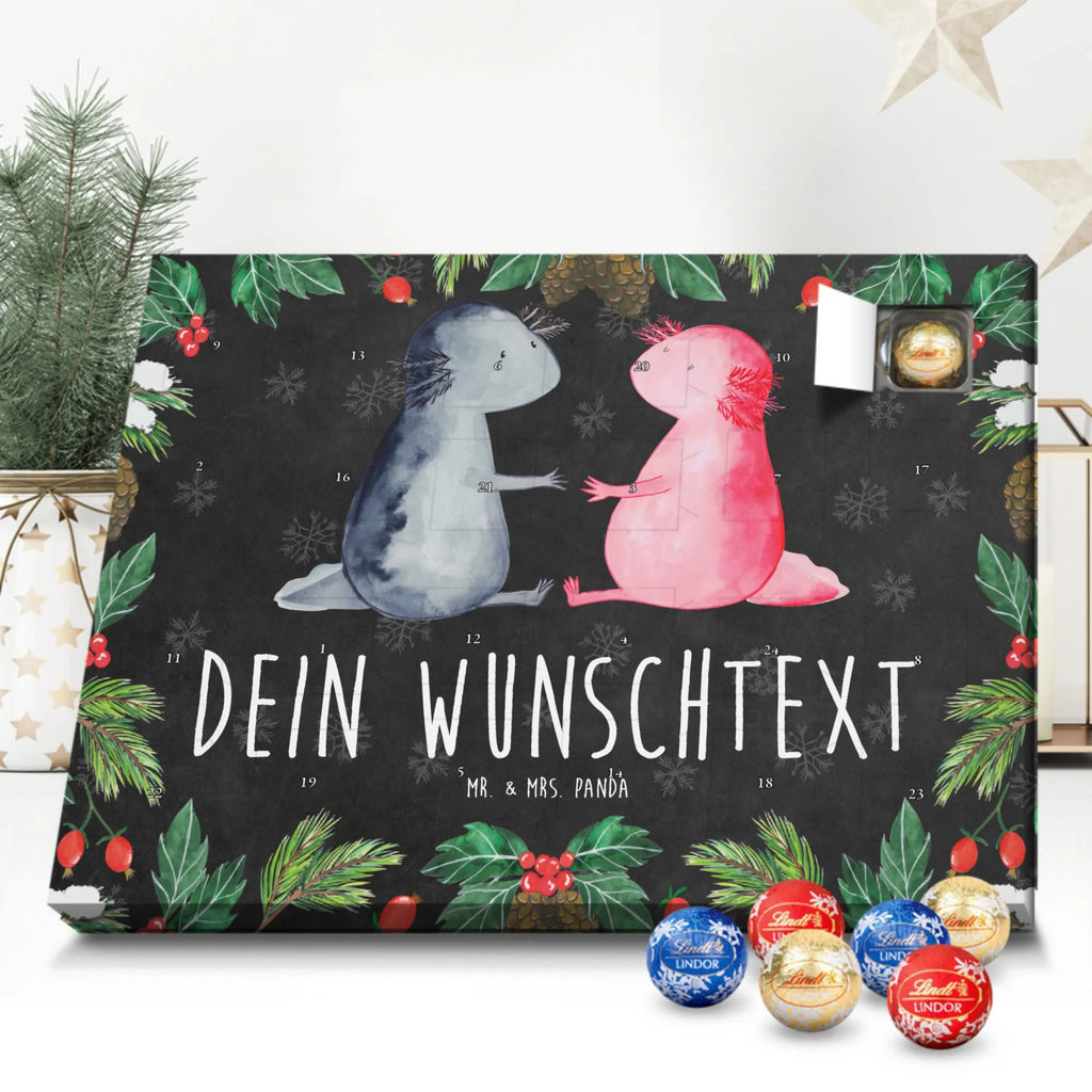  Axolotl miłość Personalisierter Adventskalender, Adventskalender mit Namen, Molch, Axolotl, Lurche, Lurch, Schwanzlurch, Liebe, Axolot, Valentinstag, Verlobter, Ehemann, Jahrestag, Liebesbeweis, Freund, Große Liebe
