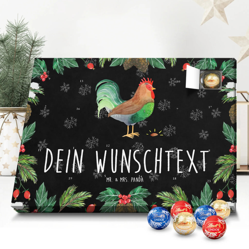 Personalisierter Schoko Adventskalender Hahn Korn Personalisierter Adventskalender, Adventskalender mit Namen, Landwirt, Landwirtin, Hoftiere, Bauernhof, Henne, Natur, Korn, Hahn, Eier