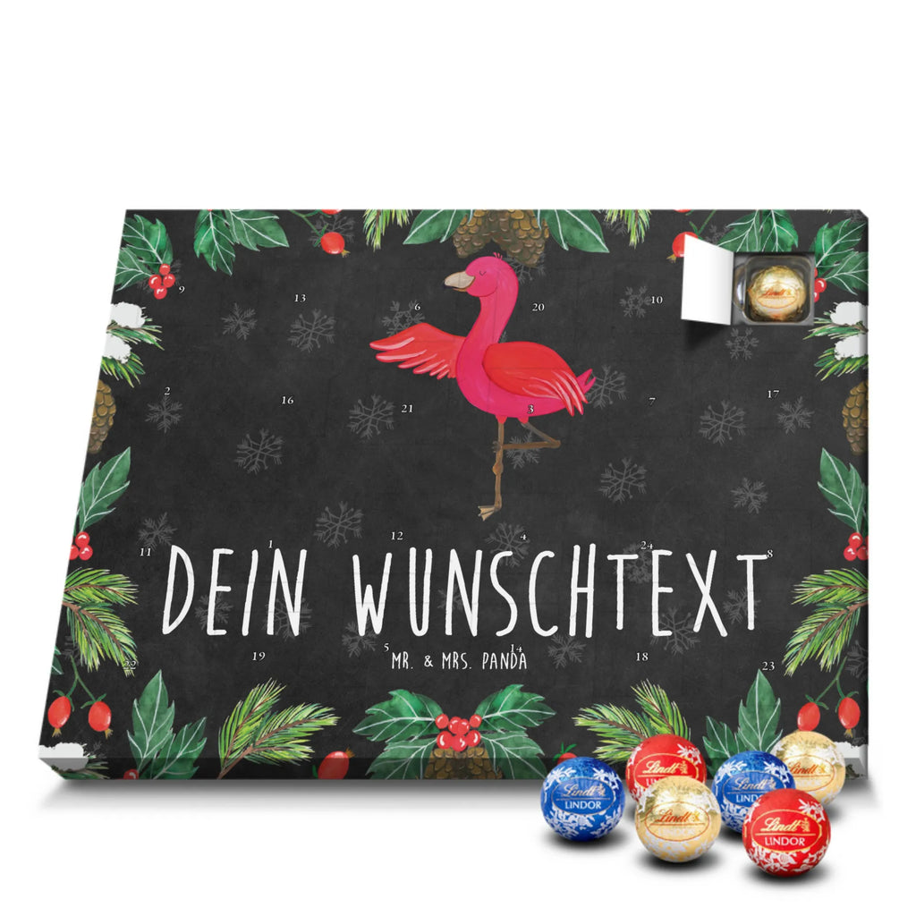 Adventskalender mit Namen Flamingo Yoga Personalisierter Adventskalender, Adventskalender mit Namen, Flamingo, Entspannung, Aufregen, Tiefenentspannung, Namaste, Yoga, Vogel, Achtsamkeit, Yoga-Übung, Ärger