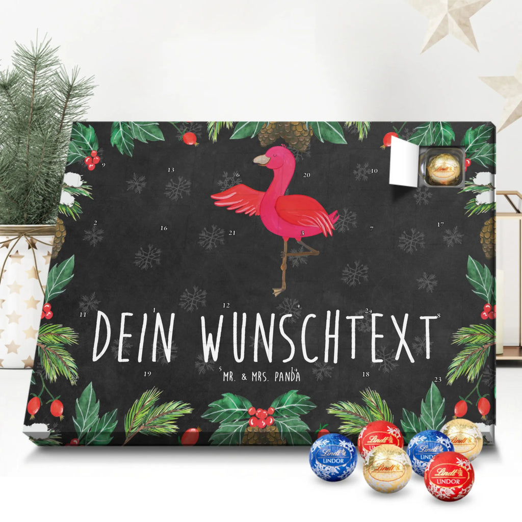 Adventskalender mit Namen Flamingo Yoga Personalisierter Adventskalender, Adventskalender mit Namen, Flamingo, Entspannung, Aufregen, Tiefenentspannung, Namaste, Yoga, Vogel, Achtsamkeit, Yoga-Übung, Ärger