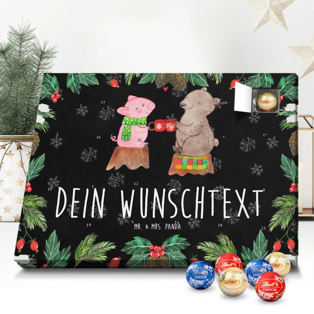 Adventskalender mit Namen Glühschwein Sause Personalisierter Adventskalender, Adventskalender mit Namen, Wintermotiv, Weihnachtsdeko, Weihnachten, Winter, Heiligabend, Advent, Nikolaus, Prost, Weihnachtszeit, Alles Gute, Bär, Schwein
