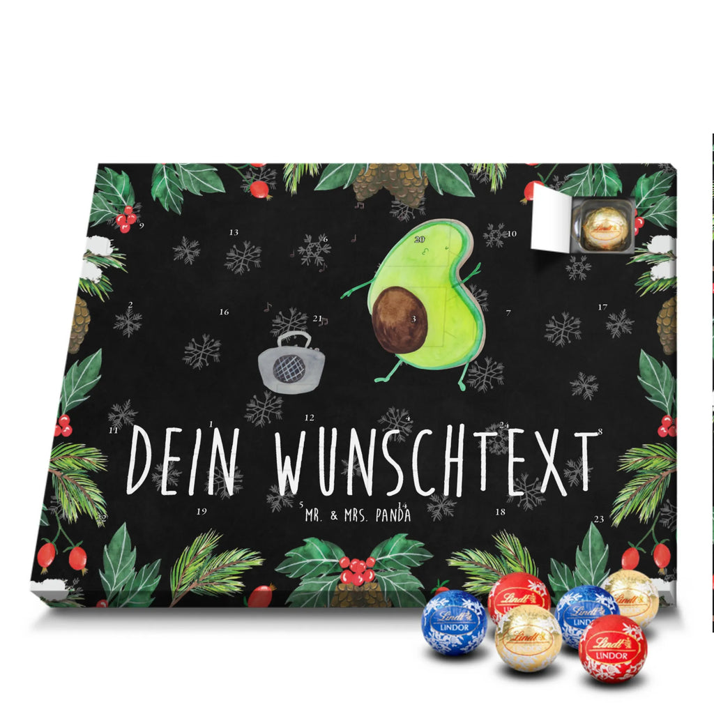 Adventskalender mit Namen Avocado Tanzen Personalisierter Adventskalender, Adventskalender mit Namen, Gesund, Vegan, Veggie, Avocado