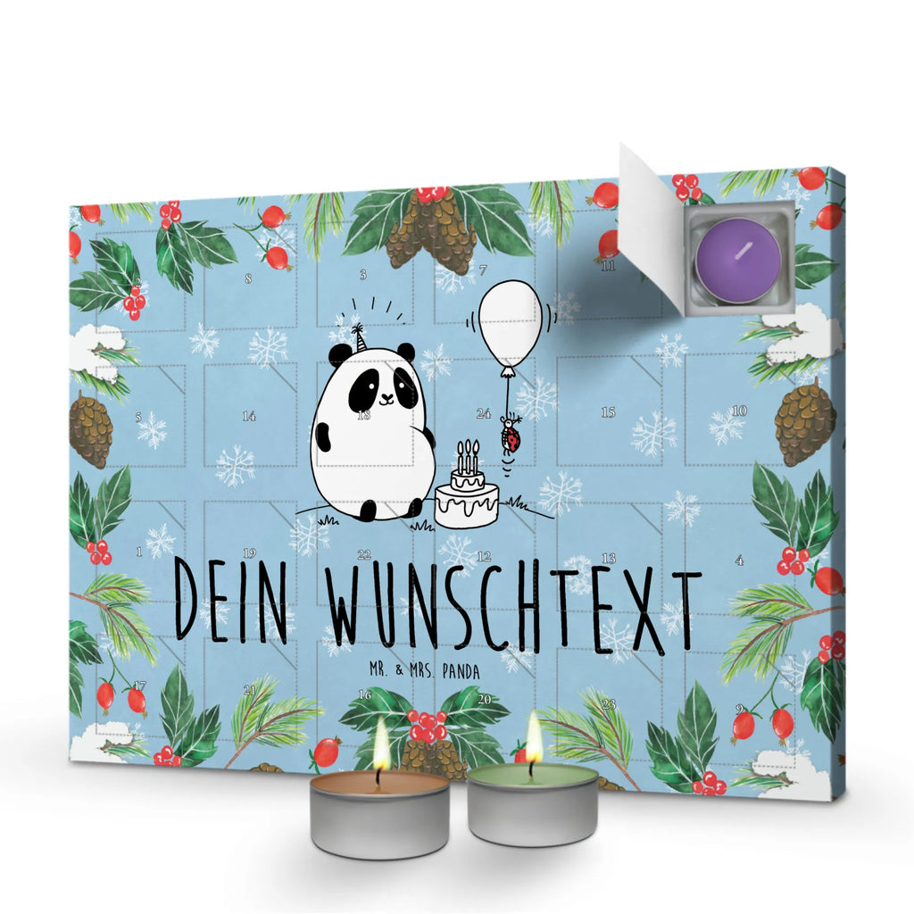 Personalisierter Duftkerzen Adventskalender Panda Geburtstag Personalisierter Duftkerzen Adventskalender