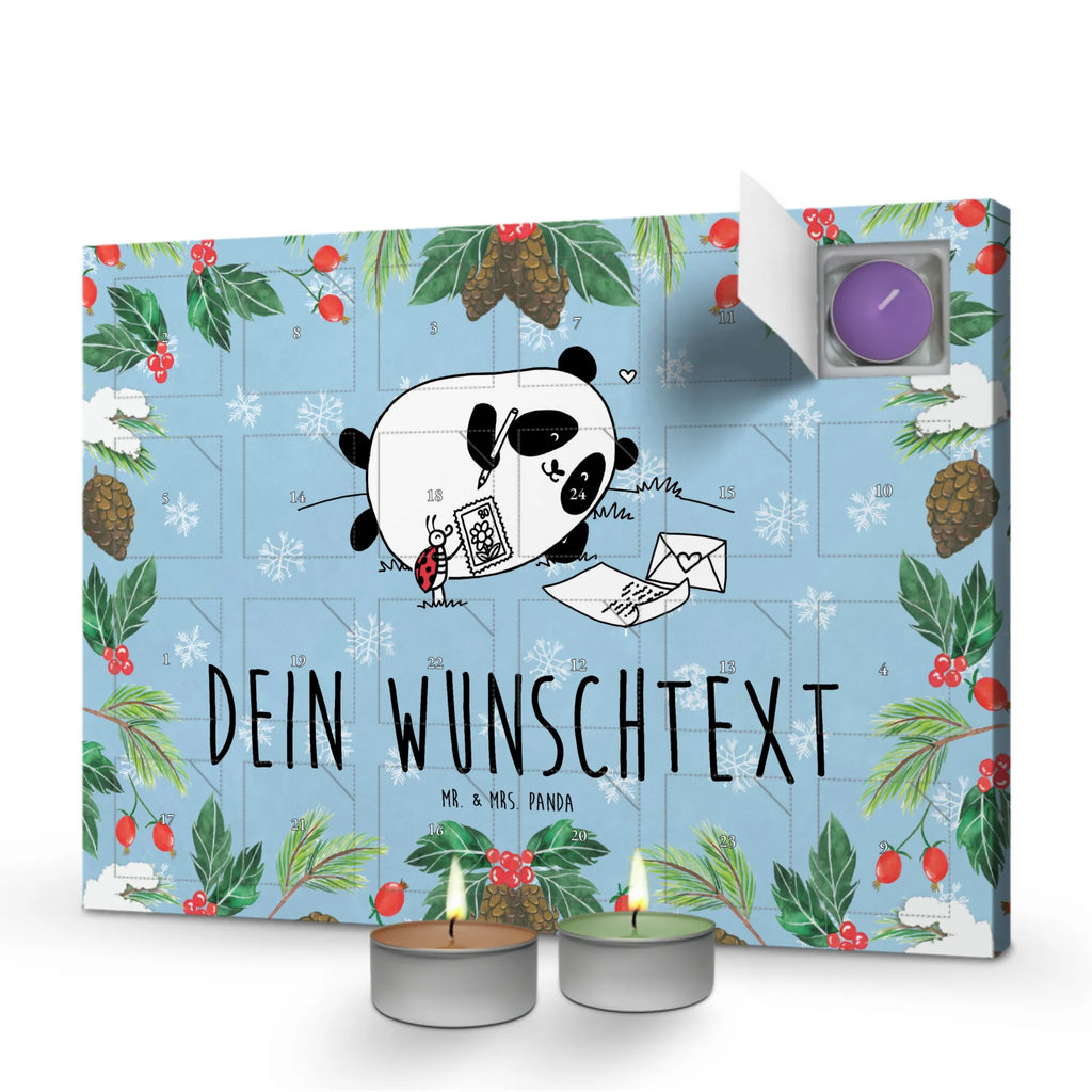  Panda tęsknić Personalisierter Duftkerzen Adventskalender