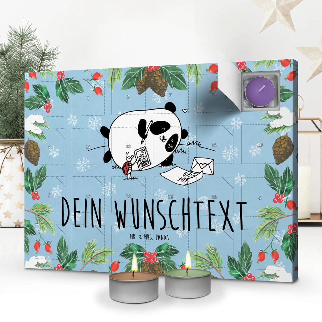  Panda tęsknić Personalisierter Duftkerzen Adventskalender
