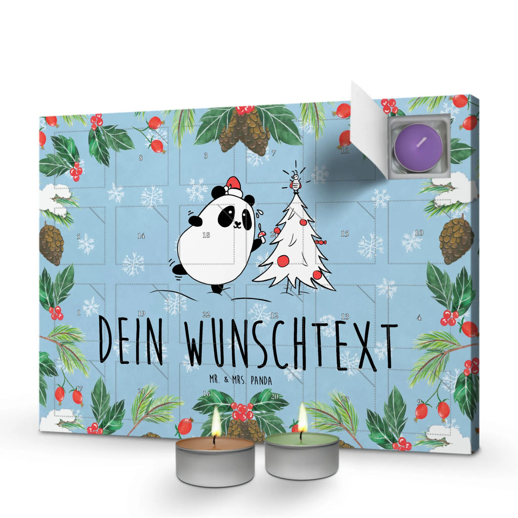  Panda Okres świąteczny Personalisierter Duftkerzen Adventskalender