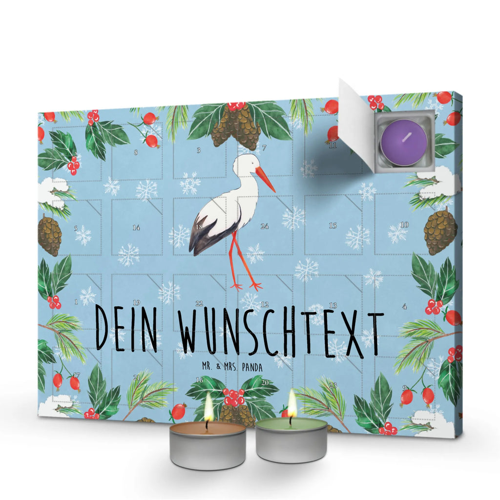 Personalisierter Duftkerzen Adventskalender Storch Personalisierter Duftkerzen Adventskalender, Tiermotive, Tiere, Gute Laune, Lustige Sprüche, Schwangerschaft, Geburt, Mutter Werden, Schwanger, Storch, Babybauch, Störche, Mütter, Mutter, Baby