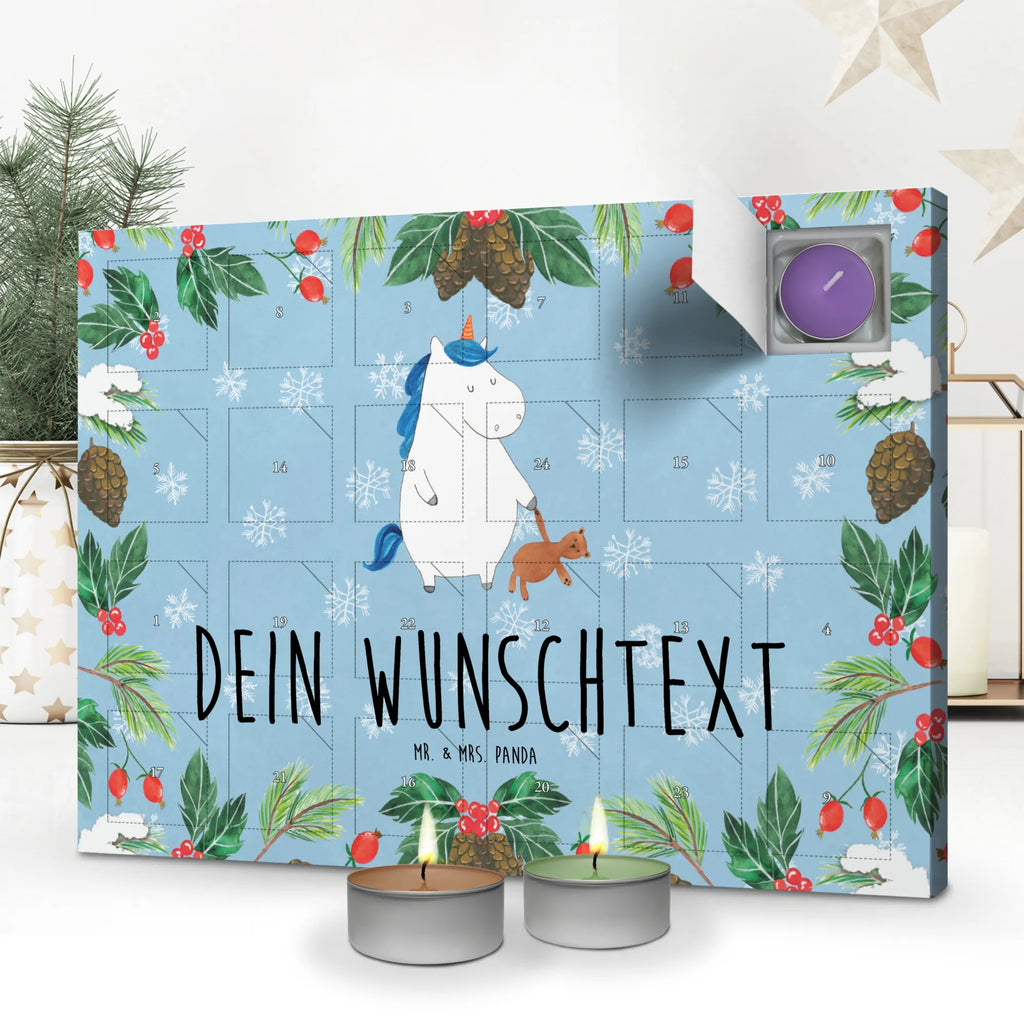 Personalisierter Duftkerzen Adventskalender Einhorn Teddy Personalisierter Duftkerzen Adventskalender, Einhorn, Einhorn Deko, Einhörner, Unicorn, Single, Singleleben, Träumen, Bett, Freundin, Gute Nacht, schlafen