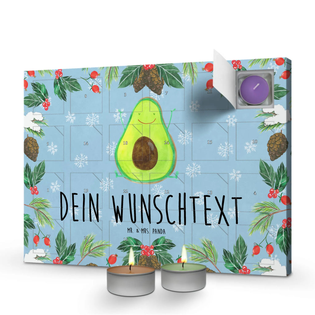 Personalisierter Duftkerzen Adventskalender Avocado Glücklich Personalisierter Duftkerzen Adventskalender, Avocado, Gesund, Veggie, Vegan, Chaos