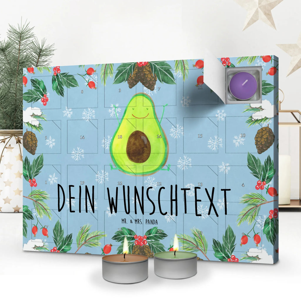 Personalisierter Duftkerzen Adventskalender Avocado Glücklich Personalisierter Duftkerzen Adventskalender, Avocado, Gesund, Veggie, Vegan, Chaos