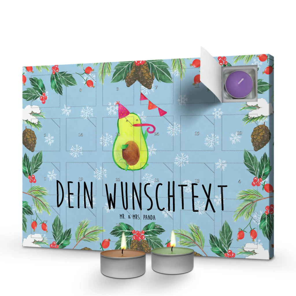 Personalisierter Duftkerzen Adventskalender Avocado Party Zeit Personalisierter Duftkerzen Adventskalender, Vegan, Gesund, Avocado, Veggie