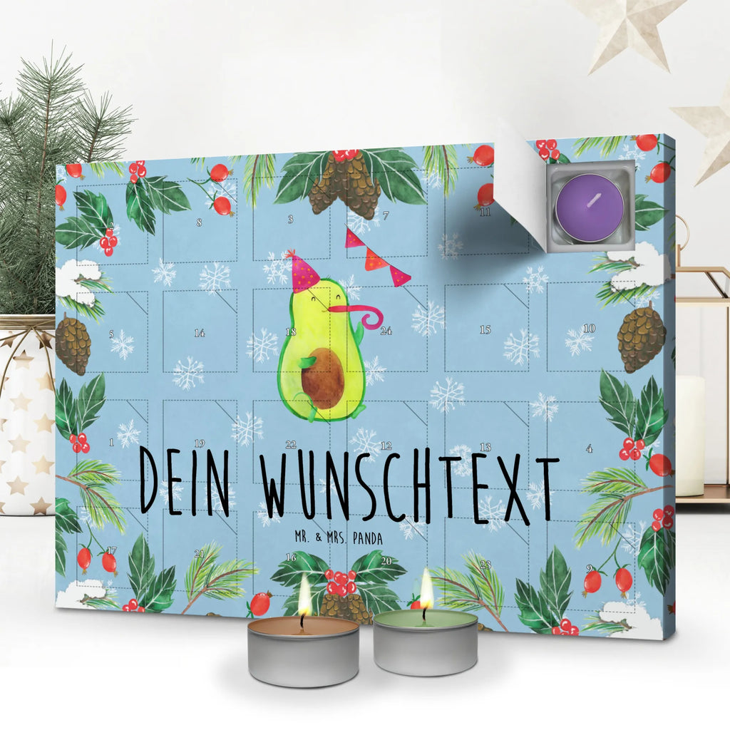 Personalisierter Duftkerzen Adventskalender Avocado Party Zeit Personalisierter Duftkerzen Adventskalender, Vegan, Gesund, Avocado, Veggie
