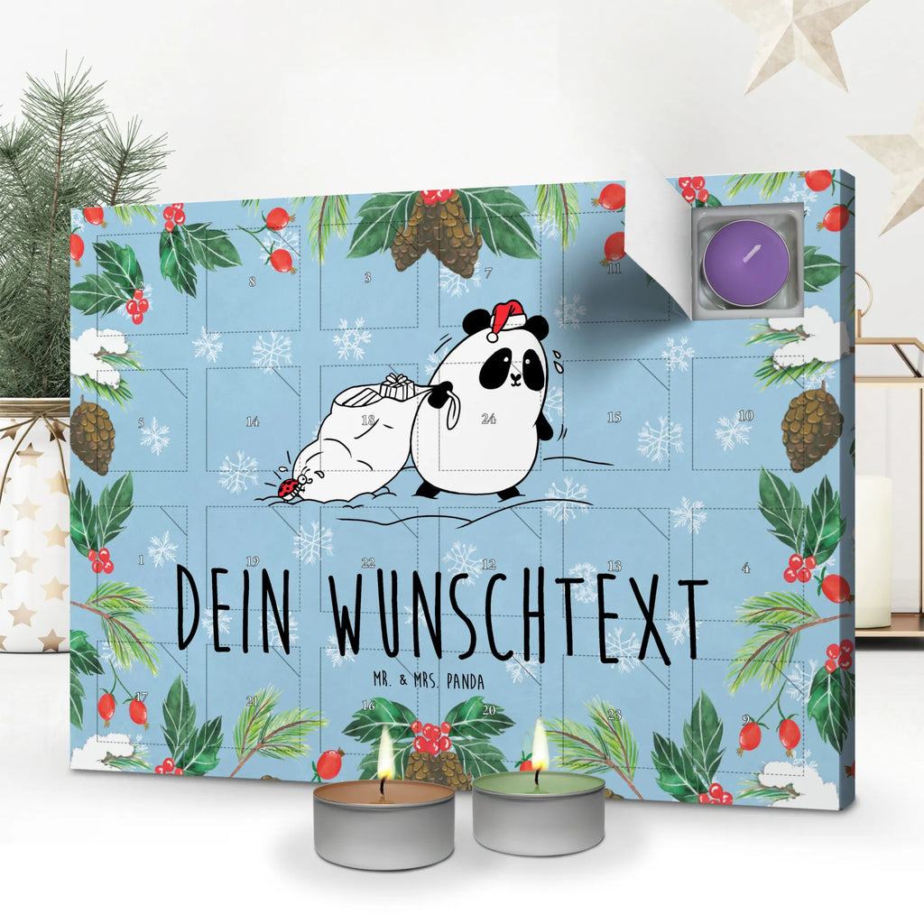  Panda Christmas Personalisierter Duftkerzen Adventskalender