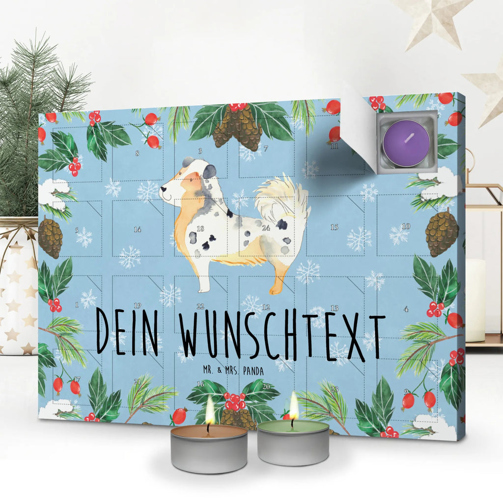 Personalisierter Duftkerzen Adventskalender Hund Australien Shepherd Personalisierter Duftkerzen Adventskalender, Hunderasse, Tierliebhaber, Hundemotiv, Haustier, Hundebesitzer, Hund, Sprüche, Australien Shepherd, Spruch, Hundeliebe, Shepherd, Familienhund