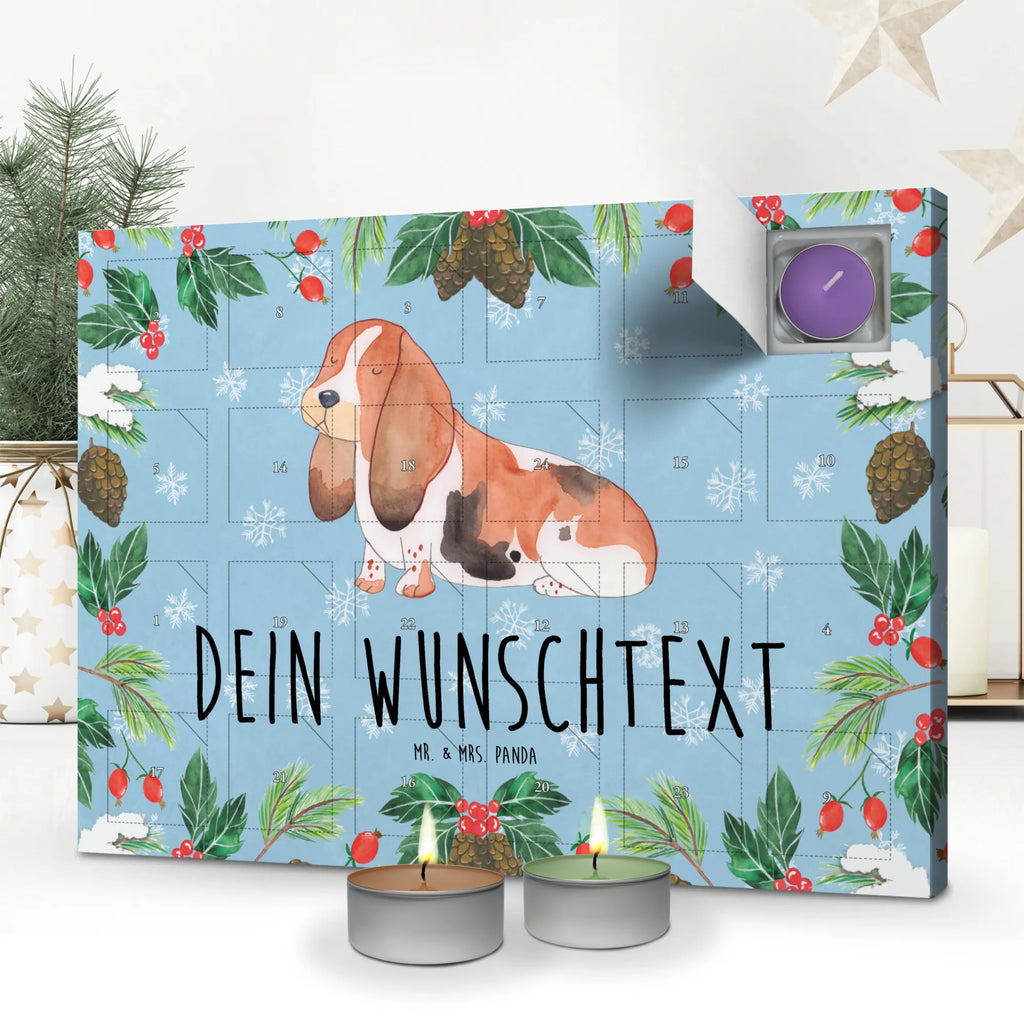 Personalisierter Duftkerzen Adventskalender Hund Basset Hound Personalisierter Duftkerzen Adventskalender, Hunderasse, Tierliebhaber, Hundemotiv, Haustier, Hundebesitzer, Hund, Sprüche, Basset, Kinderlos, Basset Hound, Hundeliebe