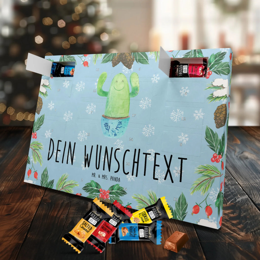 Personalisierter Schoko Adventskalender Kaktus Happy Personalisierter Adventskalender, Adventskalender mit Namen, Kakteen, Kaktus, Motivation, Kindersicherung, Kollegin, Ausbildung, Büroalltag, Freundin, Neustart, Lustig, Mutter, Spruch, Familie, Büro, Kollege