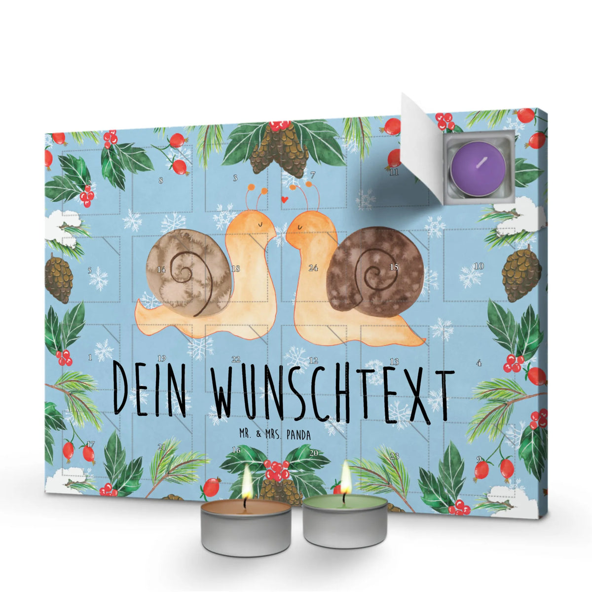 Personalisierter Duftkerzen Adventskalender Schnecken Liebe|p:1820921|h:10d569b6fa410be51e4e3bb021f28709