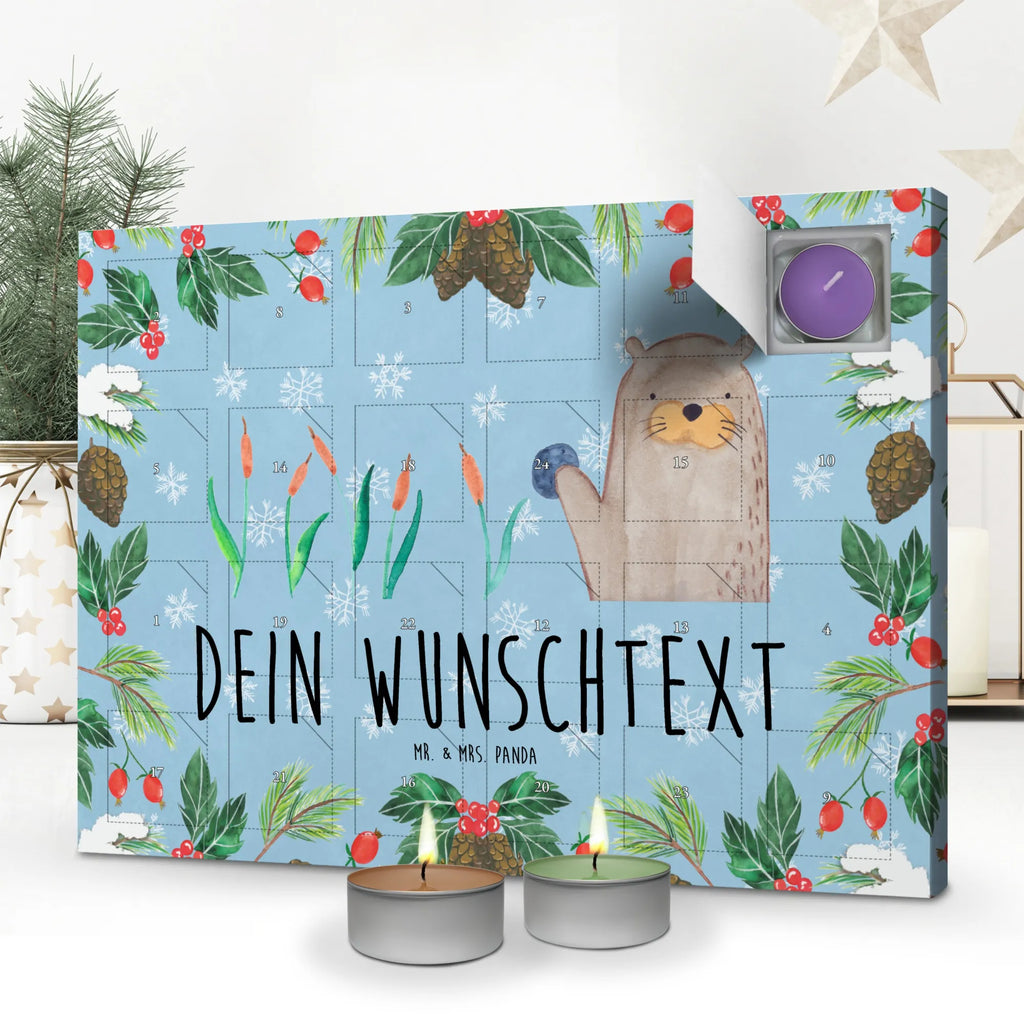 Personalisierter Duftkerzen Adventskalender Otter Stein Personalisierter Duftkerzen Adventskalender, Seeotter, Otter, Fischotter, Otter Seeotter See Otter