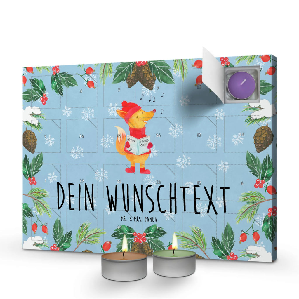 Personalisierter Duftkerzen Adventskalender Fuchs Sänger Personalisierter Duftkerzen Adventskalender, Advent, Heiligabend, Winter, Wintermotiv, Weihnachten, Weihnachtsdeko, Nikolaus, Sänger, Geschenk Sänger, Fuchs, Singen, Weihnachtslieder, Füchse