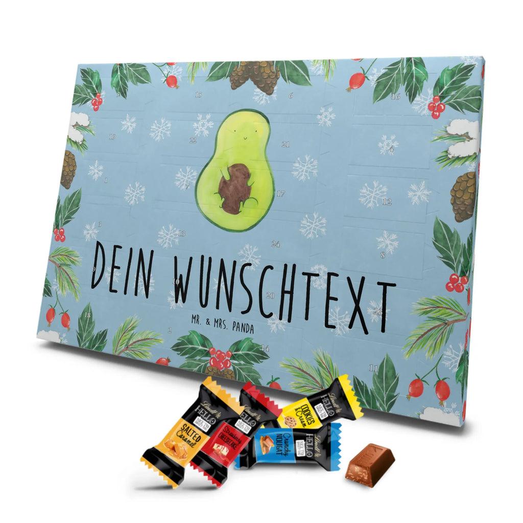 Adventskalender mit Namen Avocado Kern Adventskalender mit Namen, Personalisierter Adventskalender, Vegan, Gesund, Avocado, Veggie, Pflanze, Avocadokern, Spruch Leben, Avokado, Kern
