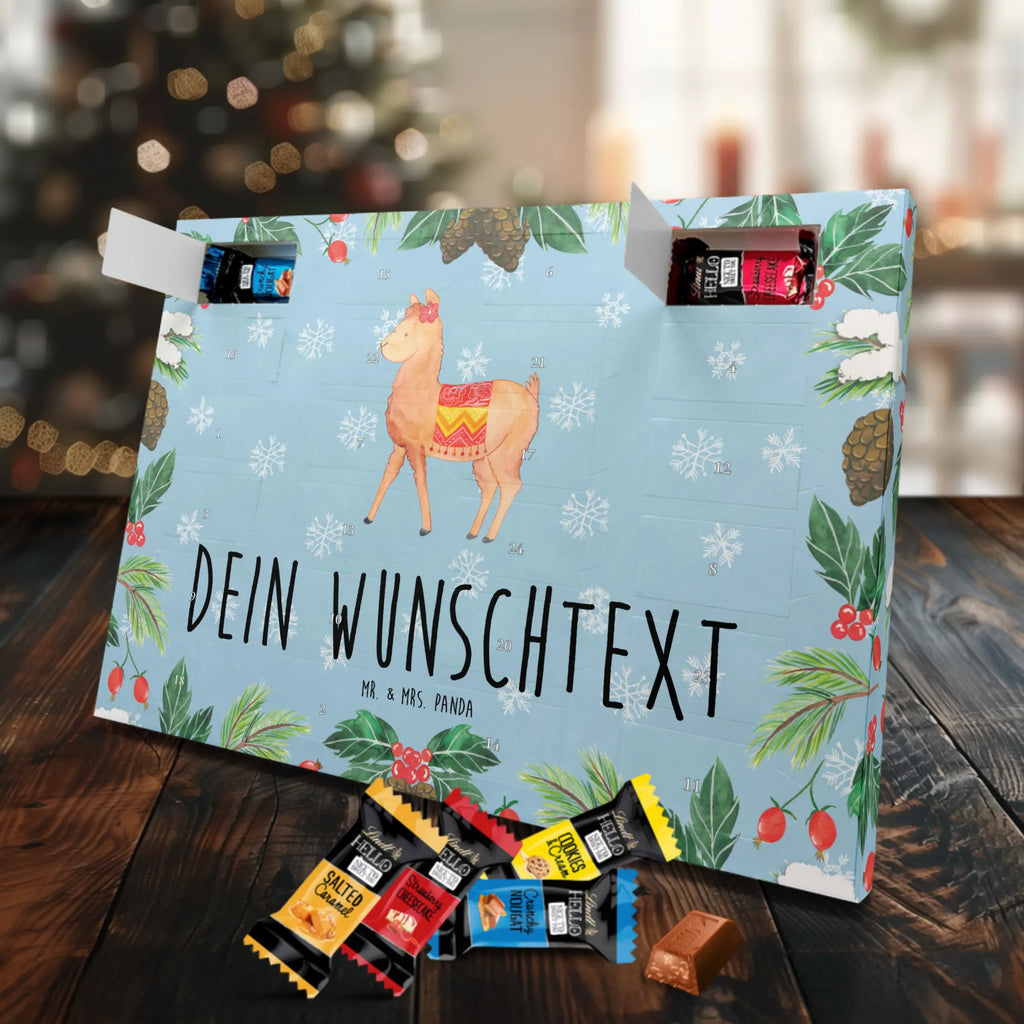 Adventskalender mit Namen Alpaka Stolz Personalisierter Adventskalender, Adventskalender mit Namen, Alpaka, Lama