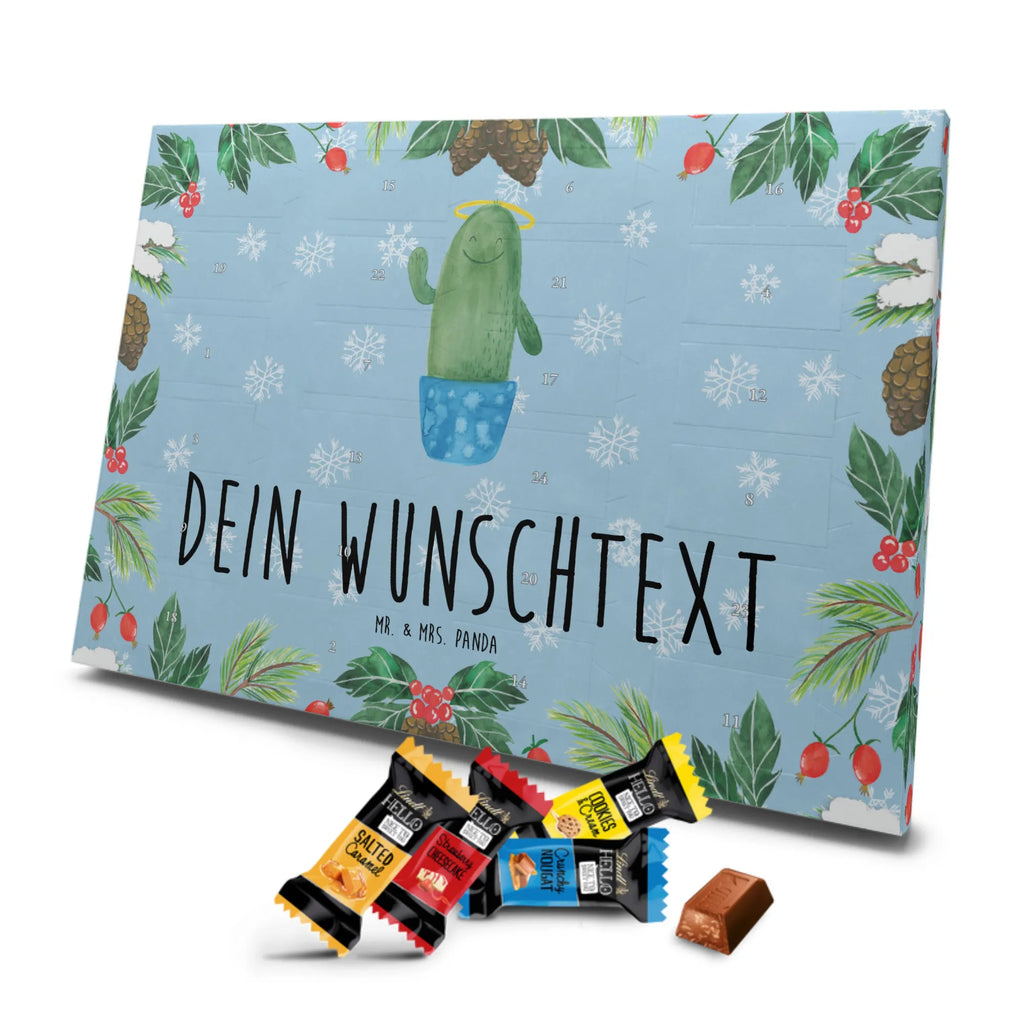 Personalisierter Schoko Adventskalender Kaktus Heilig Personalisierter Adventskalender, Adventskalender mit Namen, Kakteen, Kaktus, Heiligenschein, Familie, Kind, Schwestern, Frech, Schwester, Eltern, Freundin, Bruder, Lustig