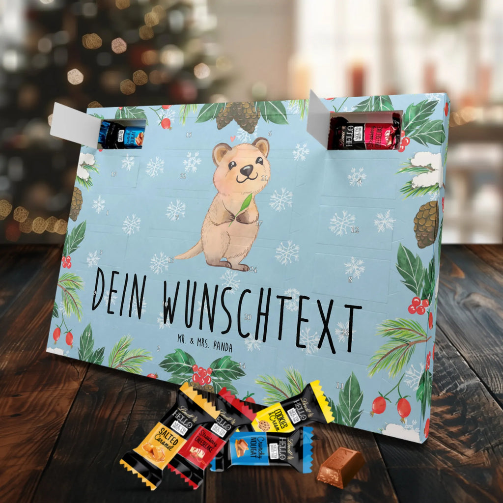 Adventskalender mit Namen Quokka Happy Personalisierter Adventskalender, Adventskalender mit Namen, Tiere, Tiermotive, Lustige Sprüche, Gute Laune, Quokka, Verschieben, Aufschieberitis, Dinge Erledigen, Niedliches Tier, Lustiger Spruch