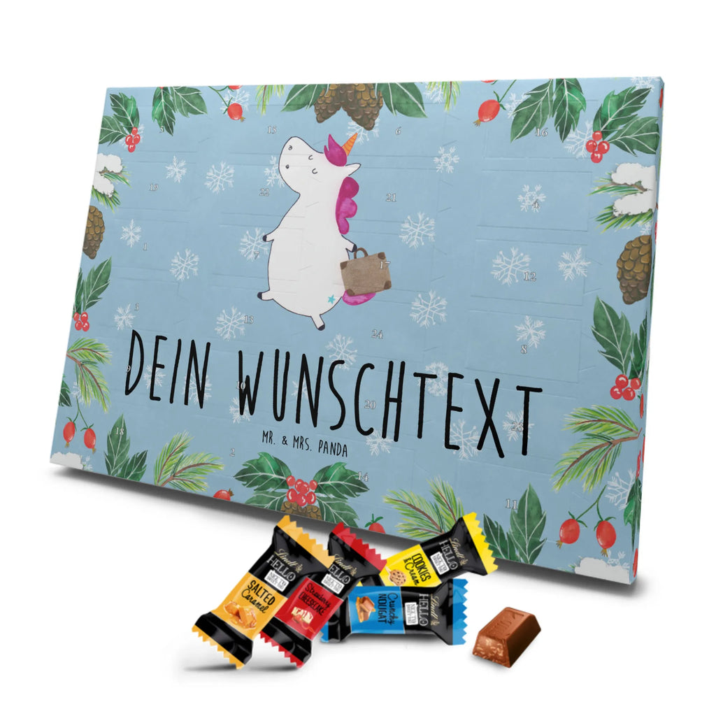 Adventskalender mit Namen Einhorn Koffer Adventskalender mit Namen, Personalisierter Adventskalender, Einhörner, Unicorn, Einhorn Deko, Einhorn, Lustig, Albern, Verreisen, Abenteuer, Kind, Reise, Koffer, Gepäck, Spaß, Witzig, Erwachsen