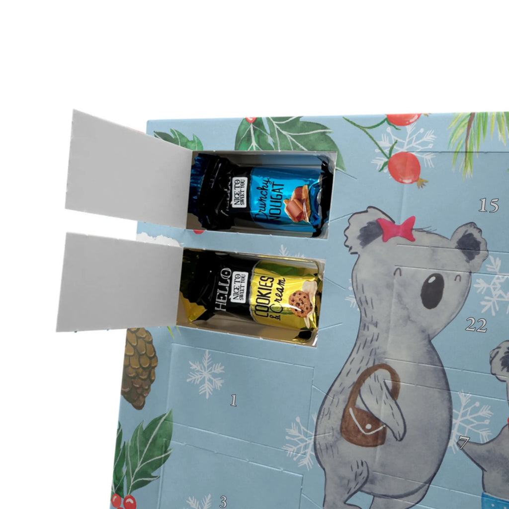 Adventskalender mit Namen Koala Familie zwei Personalisierter Adventskalender, Adventskalender mit Namen, Muttertag, Bruder, Schwester, Familie, Papa, Opa, Mama, Oma, Vatertag, Lieblingsfamilie, Familienleben, Koalabär, Koalafamilie, Familienzeit, Beste Familie, Koala