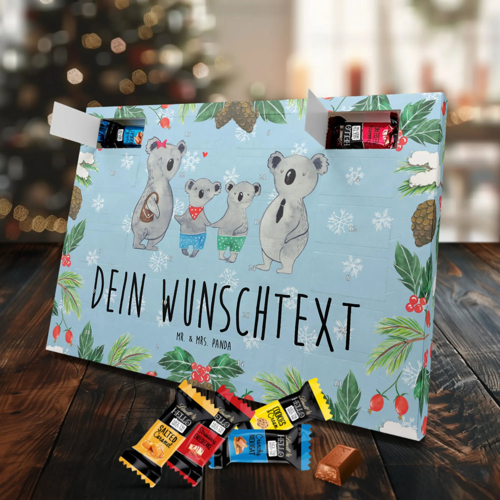 Adventskalender mit Namen Koala Familie zwei Adventskalender mit Namen, Personalisierter Adventskalender, Papa, Opa, Schwester, Oma, Familie, Vatertag, Bruder, Mama, Muttertag, Familienleben, Koalabär, Koalafamilie, Familienzeit, Lieblingsfamilie, Koala, Beste Familie
