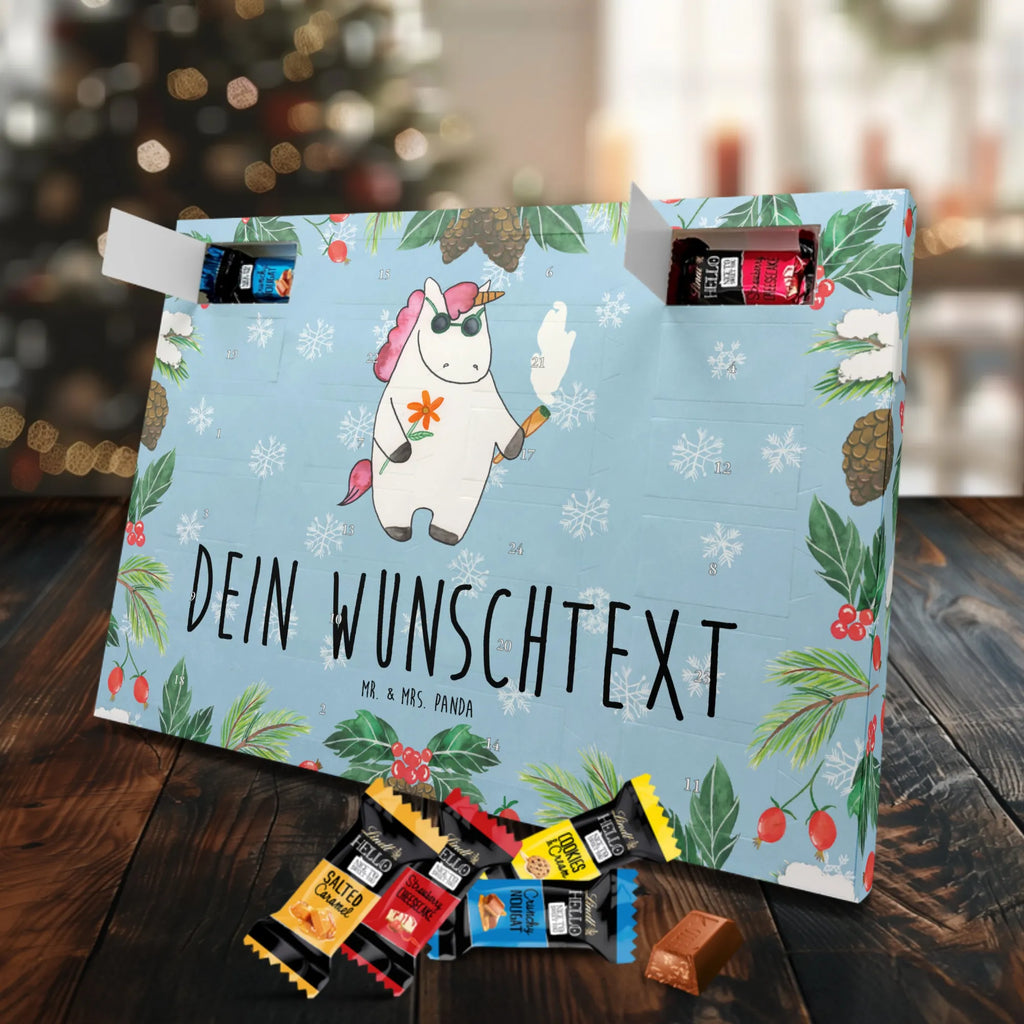 Personalisierter Schoko Adventskalender Einhorn Woodstock Personalisierter Adventskalender, Adventskalender mit Namen, Einhörner, Unicorn, Einhorn Deko, Einhorn, Party, Spaß. Lustig, Woodstock, Kiffen, Witzig, Joint, Alkohol, Zigarette