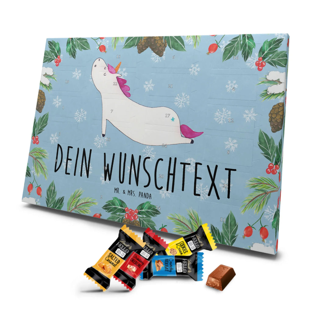 Adventskalender mit Namen Einhorn Yoga Personalisierter Adventskalender, Adventskalender mit Namen, Einhörner, Unicorn, Einhorn Deko, Einhorn, Sport, Entspannung, Süß, Yogamatte, Achtsamkeit, Joga, Witzig, Lustig, Namaste, Yoga