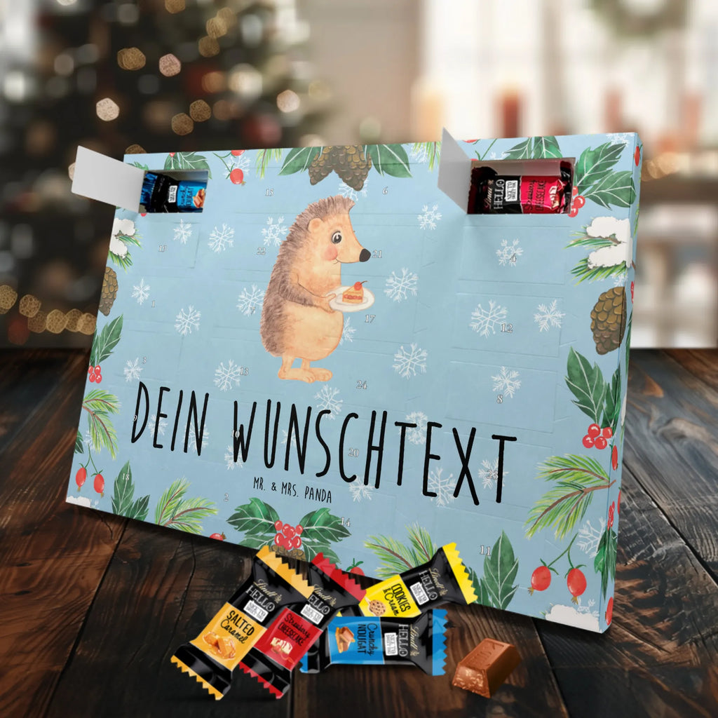 Adventskalender mit Namen Igel Kuchenstück Adventskalender mit Namen, Personalisierter Adventskalender, Tiere, Tiermotive, Lustige Sprüche, Gute Laune, Backen Geschenk, Essen Spruch, Kuchen, Torte, Geburtstagskuchen, Einladung Party, Igel, Kuchen Backen