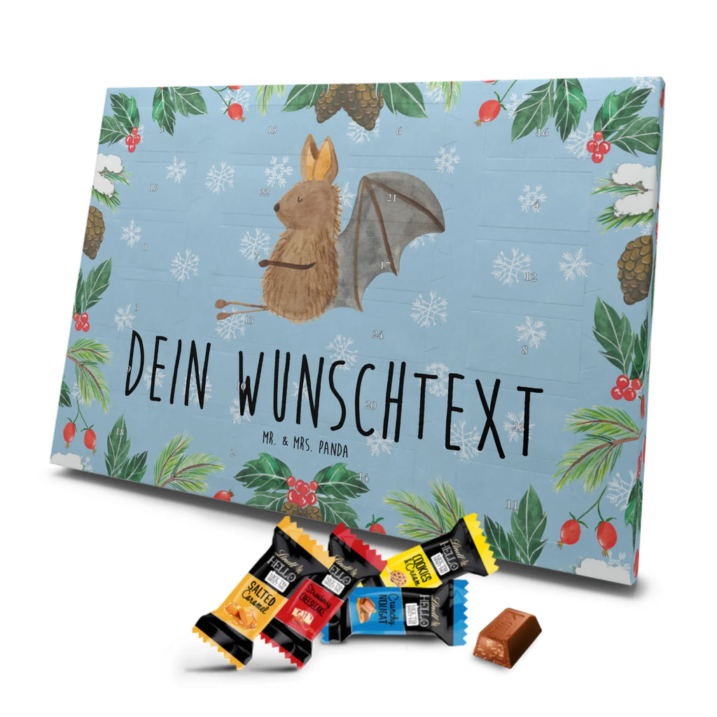 Personalisierter Schoko Adventskalender Fledermaus Sitzen Adventskalender mit Namen, Personalisierter Adventskalender, Tiere, Tiermotive, Lustige Sprüche, Gute Laune, Fledermäuse, Entspannen, Fledermaus, Motivation