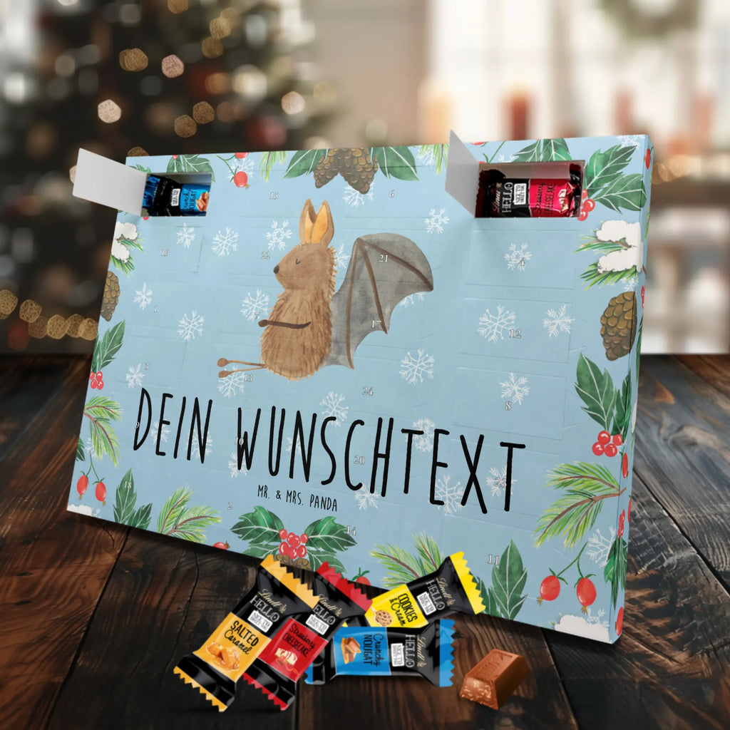 Personalisierter Schoko Adventskalender Fledermaus Sitzen Adventskalender mit Namen, Personalisierter Adventskalender, Tiere, Tiermotive, Lustige Sprüche, Gute Laune, Fledermäuse, Entspannen, Fledermaus, Motivation