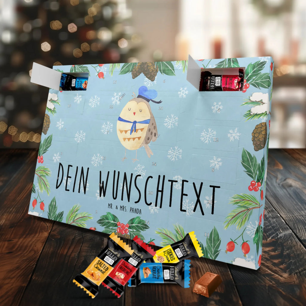 Adventskalender mit Namen Eule Matrose Personalisierter Adventskalender, Adventskalender mit Namen, Eule, Heimathafen, Wortspiel Lustig, Ehe, Matrose, Owl, Eule Spruch, Eule Deko, Seefahrer, Freundin, Hochzeitstag Geschenk