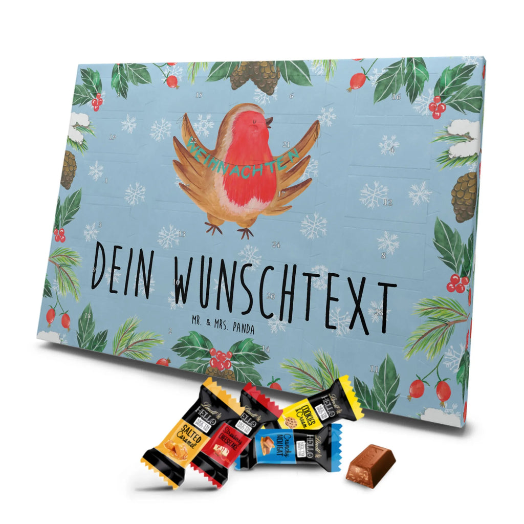 Personalisierter Schoko Adventskalender Rotkehlchen Weihnachten Personalisierter Adventskalender, Adventskalender mit Namen, Wintermotiv, Nikolaus, Weihnachten, Weihnachtsdeko, Winter, Advent, Heiligabend, Vogel, Frohe Weihnachten, Weihnachtsmotiv, Weihnachtsgruß, Xmas