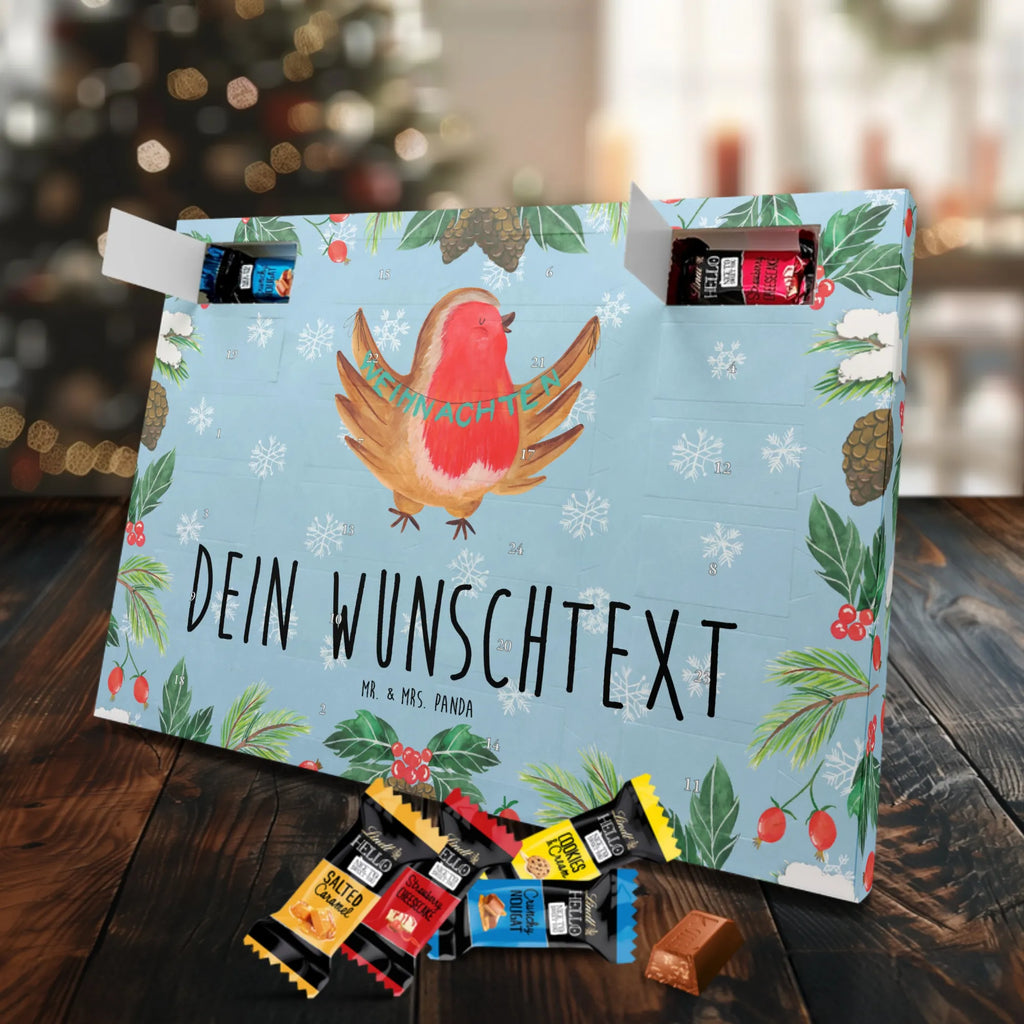 Personalisierter Schoko Adventskalender Rotkehlchen Weihnachten Personalisierter Adventskalender, Adventskalender mit Namen, Wintermotiv, Nikolaus, Weihnachten, Weihnachtsdeko, Winter, Advent, Heiligabend, Vogel, Frohe Weihnachten, Weihnachtsmotiv, Weihnachtsgruß, Xmas