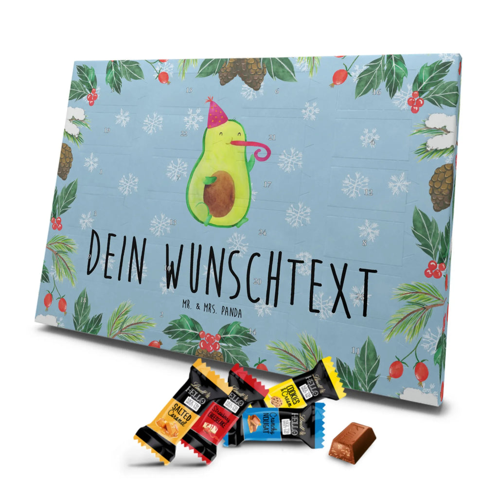 Adventskalender mit Namen Avocado Feier Adventskalender mit Namen, Personalisierter Adventskalender, Gesund, Vegan, Veggie, Avocado, Feierlichkeit, Gute Laune, Fete, Geburtstag, Party, Tröte, Feier