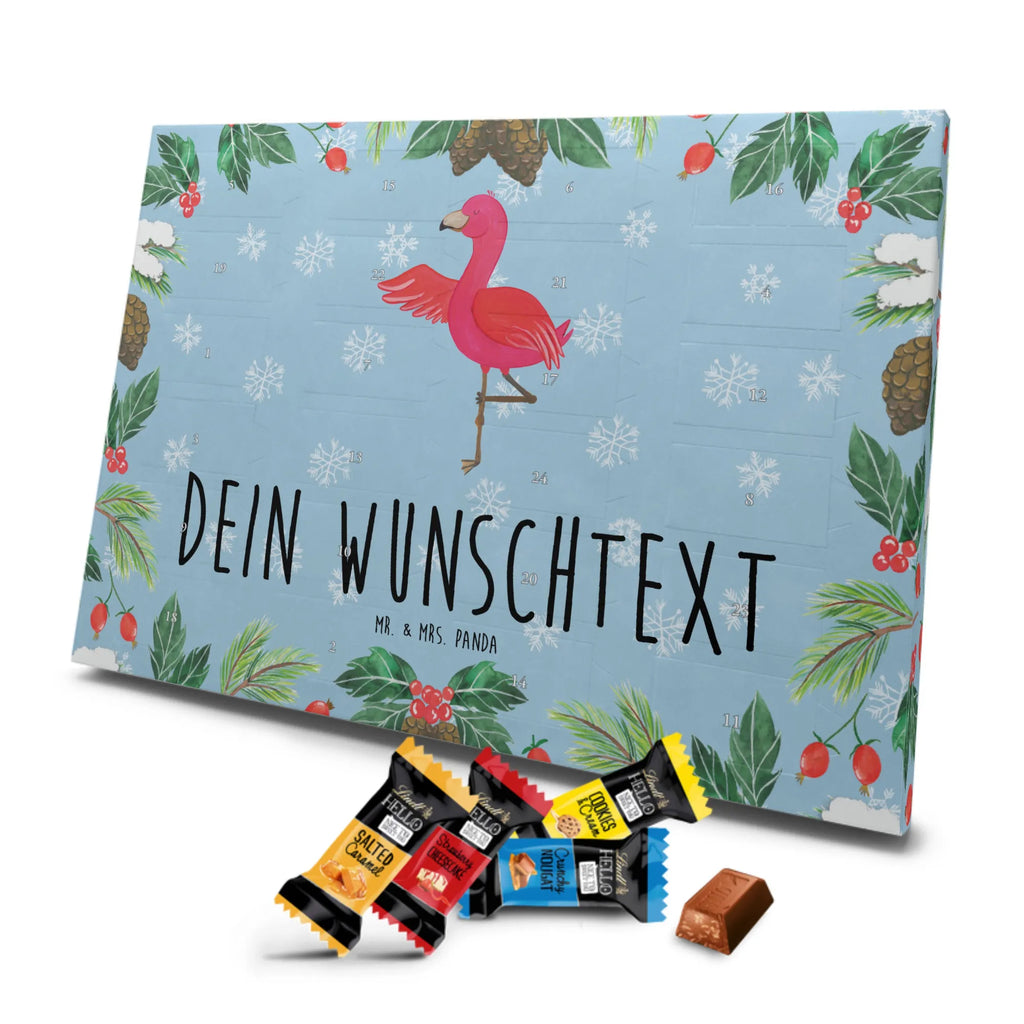 Adventskalender mit Namen Flamingo Yoga Personalisierter Adventskalender, Adventskalender mit Namen, Flamingo, Yoga-Übung, Ärger, Namaste, Achtsamkeit, Entspannung, Aufregen, Yoga, Tiefenentspannung, Vogel