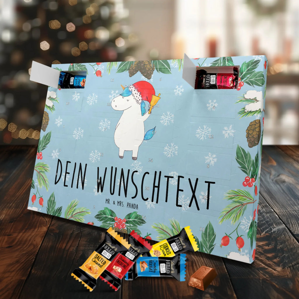 Adventskalender mit Namen Einhorn Weihnachtsmann Adventskalender mit Namen, Personalisierter Adventskalender, Einhörner, Unicorn, Einhorn Deko, Einhorn, Nikolaus, Gin, Wunschzettel, Wunschliste, Schokolade, Schoki, Feenstaub, Weihnachten, Weihnachtsmann