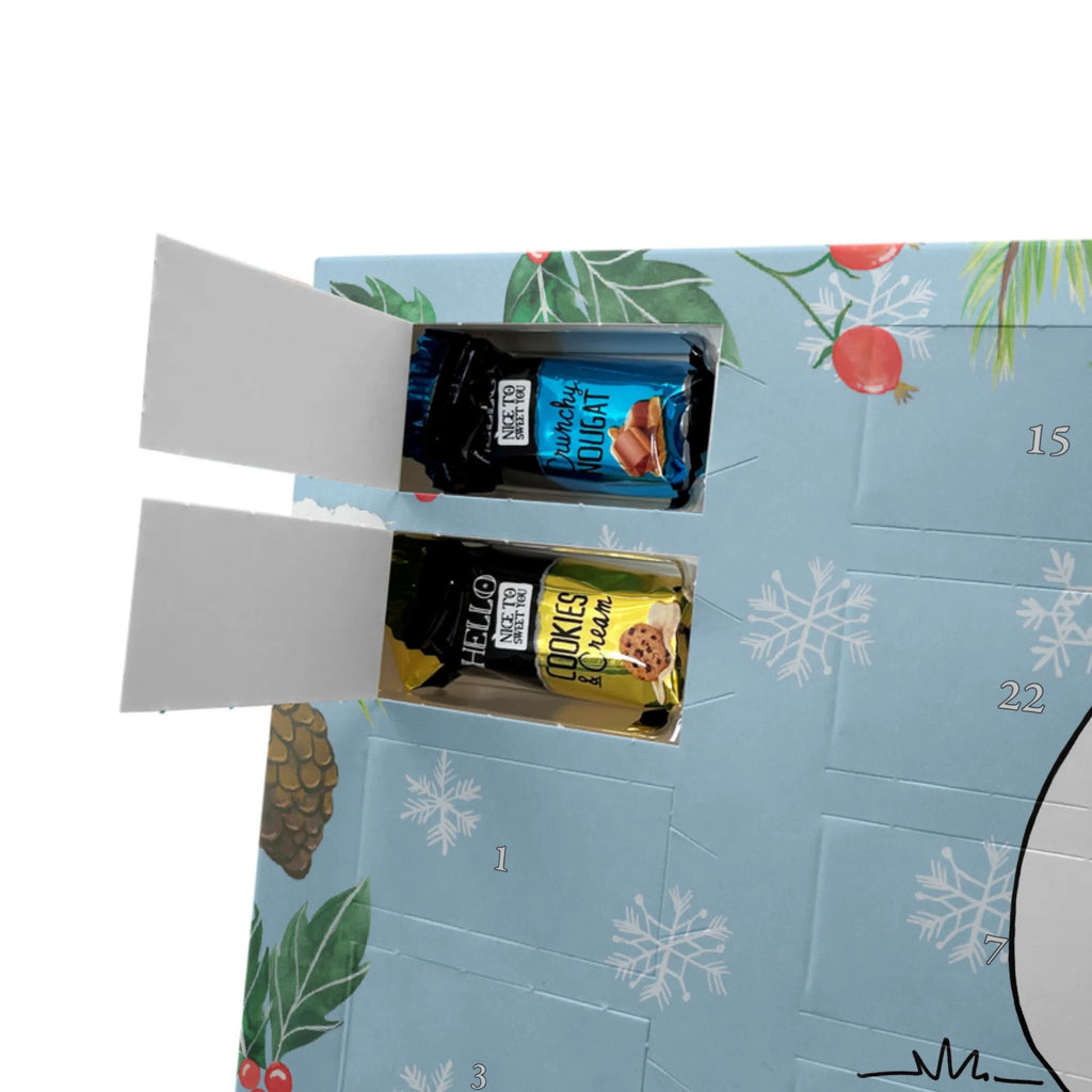  Panda Dziękuję Adventskalender mit Namen, Personalisierter Adventskalender