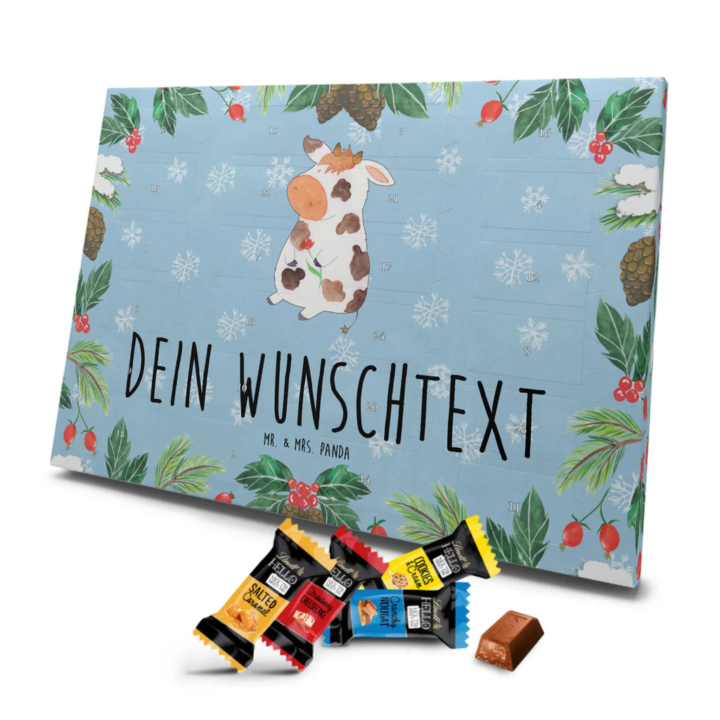 Personalisierter Schoko Adventskalender Kuh Personalisierter Adventskalender, Adventskalender mit Namen, Hoftiere, Landwirtin, Landwirt, Bauernhof, Milchkuh, Spruch, Träume, Kühe, Hof, Magie, Motivtion, Milch, Kuh, Flausen