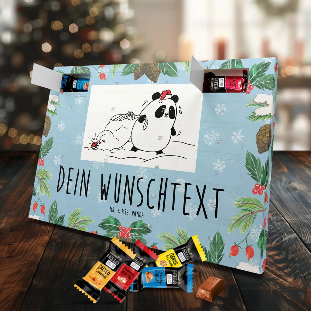  Panda Boże Narodzenie Personalisierter Adventskalender, Adventskalender mit Namen