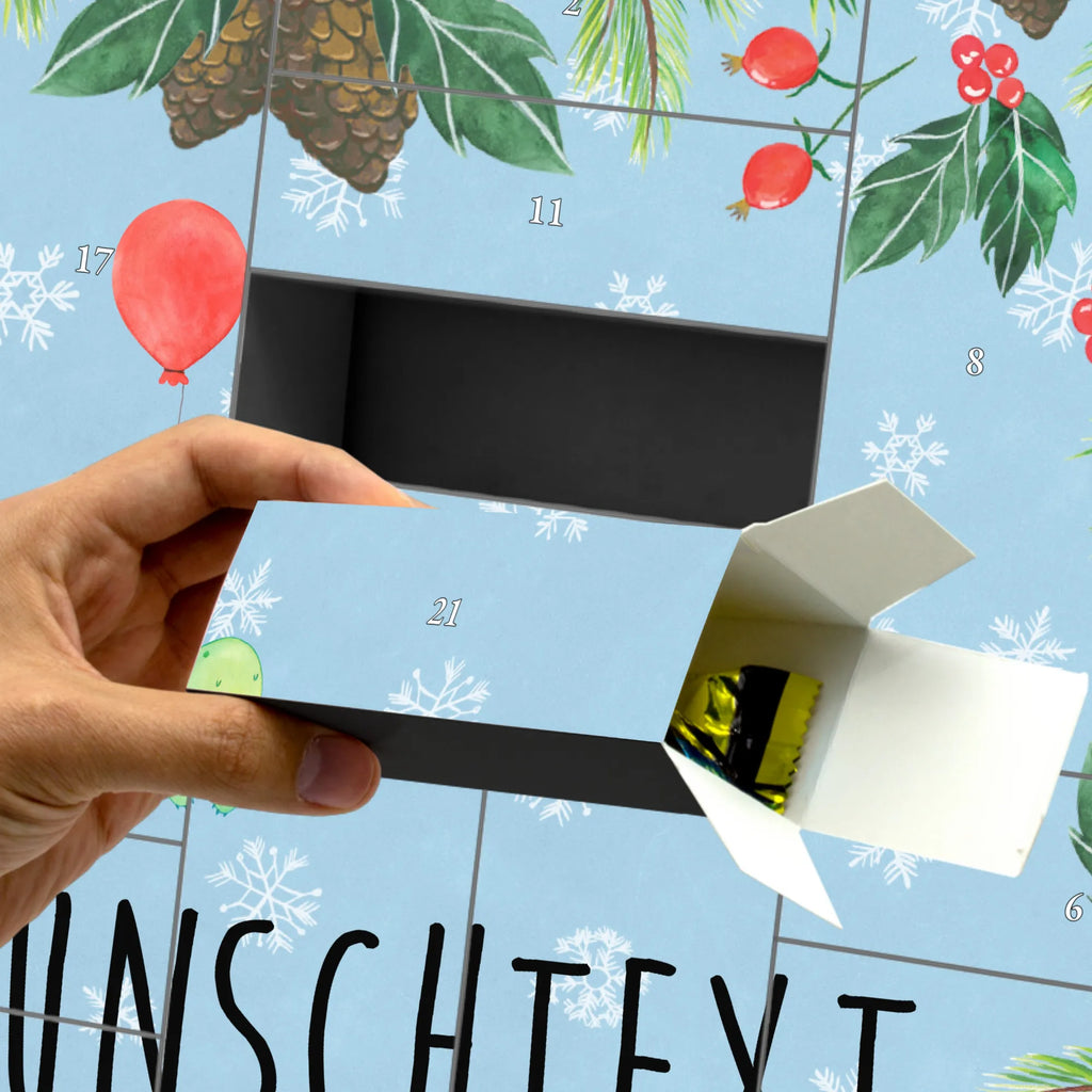 Personalisierter Befüllbarer Adventskalender Schildkröte Luftballon Befüllbarer Adventskalender, Adventskalender Zum Selbst Befüllen, Schildkröte, Schildkröten, Mutausbruch, Motivationsspruch, Motivation