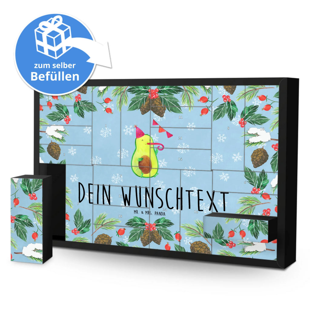 Personalisierter Befüllbarer Adventskalender Avocado Geburtstag Adventskalender Zum Selbst Befüllen, Befüllbarer Adventskalender, Avocado, Gesund, Veggie, Vegan