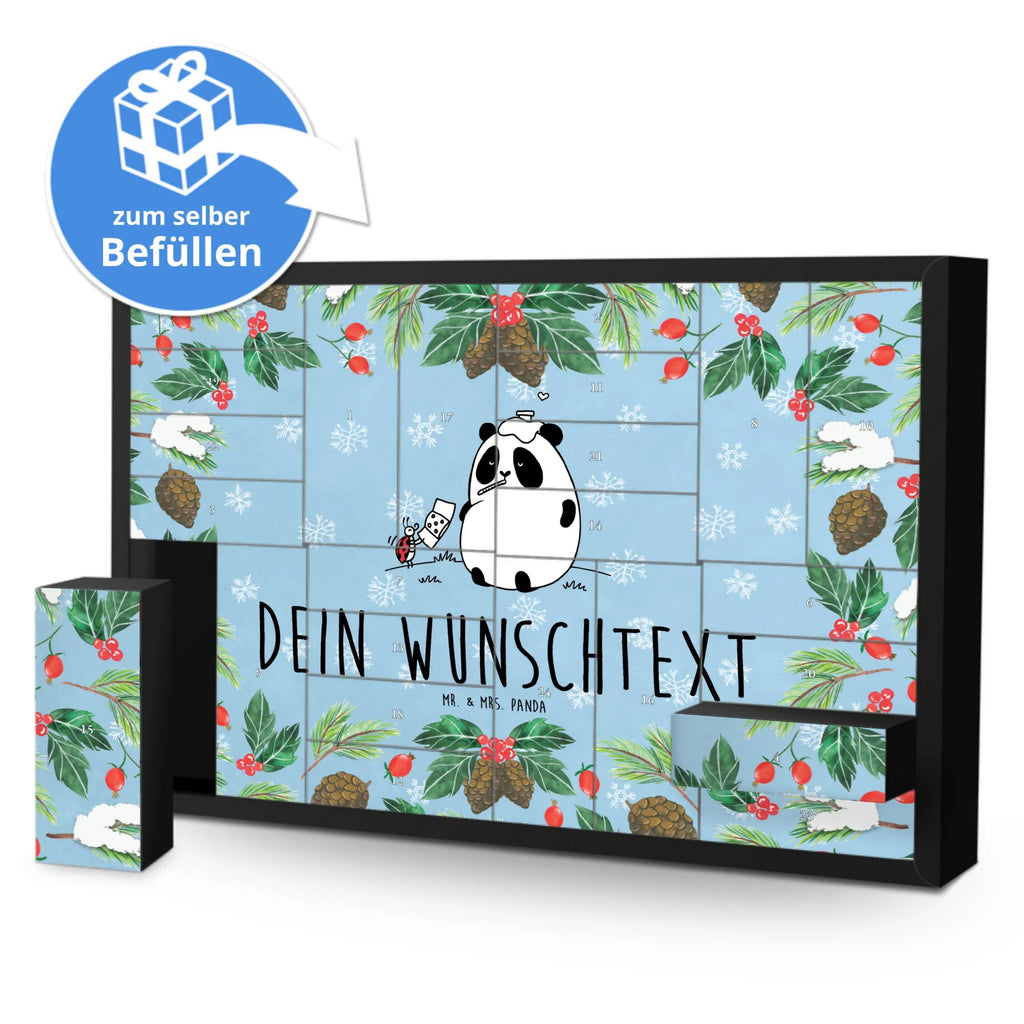 Personalisierter Befüllbarer Adventskalender Panda Gute Besserung Adventskalender Zum Selbst Befüllen, Befüllbarer Adventskalender
