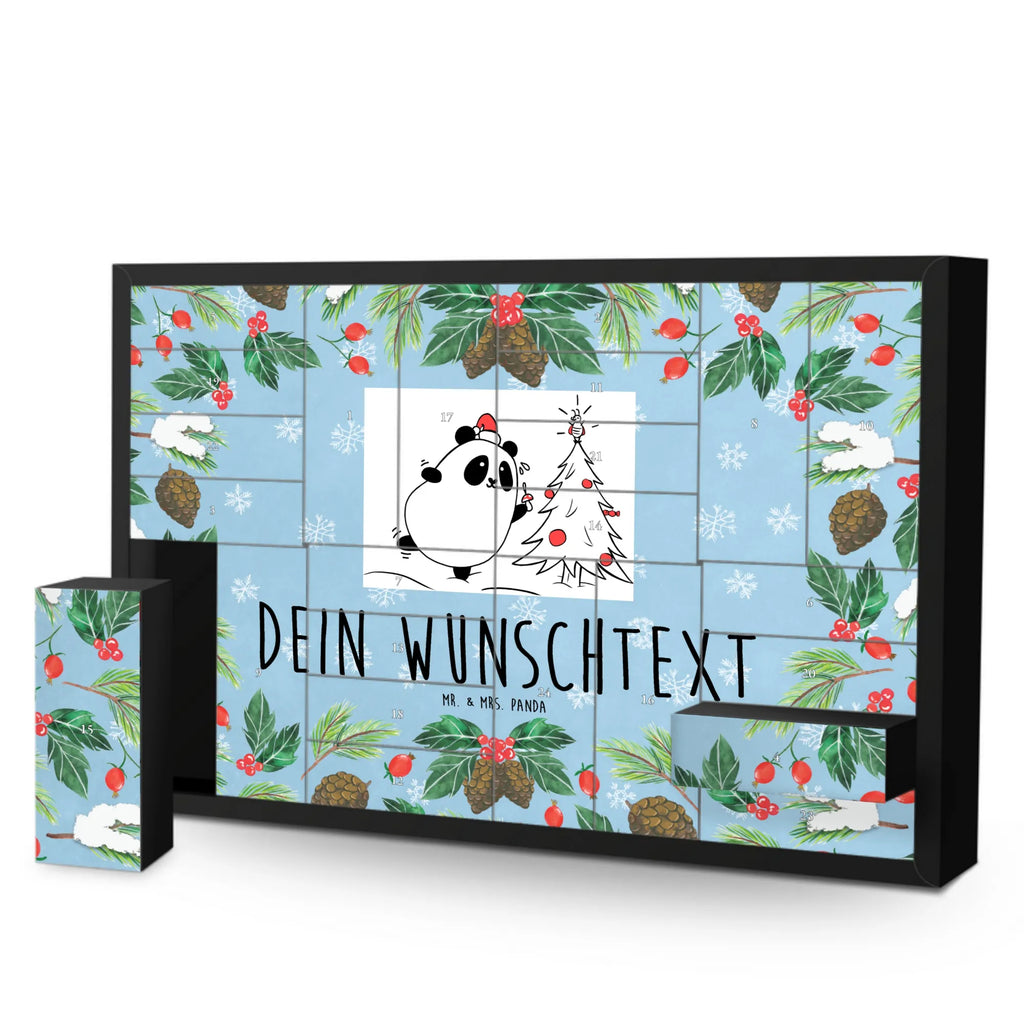 Personalisierter Befüllbarer Adventskalender Panda Weihnachtszeit Adventskalender Zum Selbst Befüllen, Befüllbarer Adventskalender