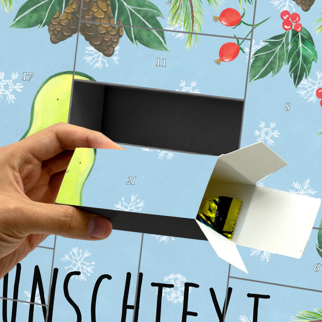 Personalisierter Befüllbarer Adventskalender Avocado Kern Adventskalender Zum Selbst Befüllen, Befüllbarer Adventskalender, Vegan, Gesund, Avocado, Veggie, Avocadokern, Pflanze, Spruch Leben, Avokado, Kern