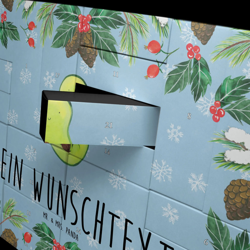 Personalisierter Befüllbarer Adventskalender Avocado Kern Adventskalender Zum Selbst Befüllen, Befüllbarer Adventskalender, Vegan, Gesund, Avocado, Veggie, Avocadokern, Pflanze, Spruch Leben, Avokado, Kern